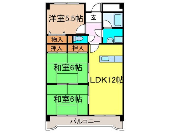 エンデバ－高石の物件間取画像